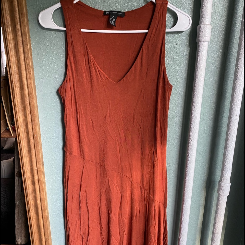 Burnt Orange/Rust tank dress